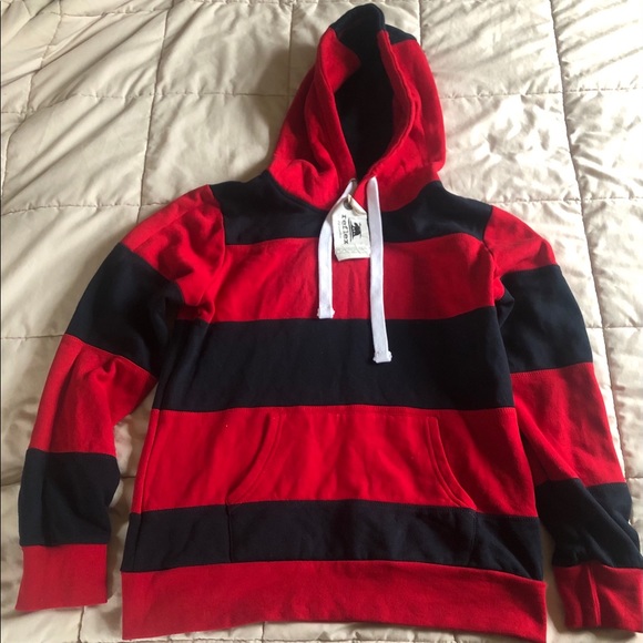 Blocking Him Hoodie Navy/Red (worn once) - Picture 5 of 5